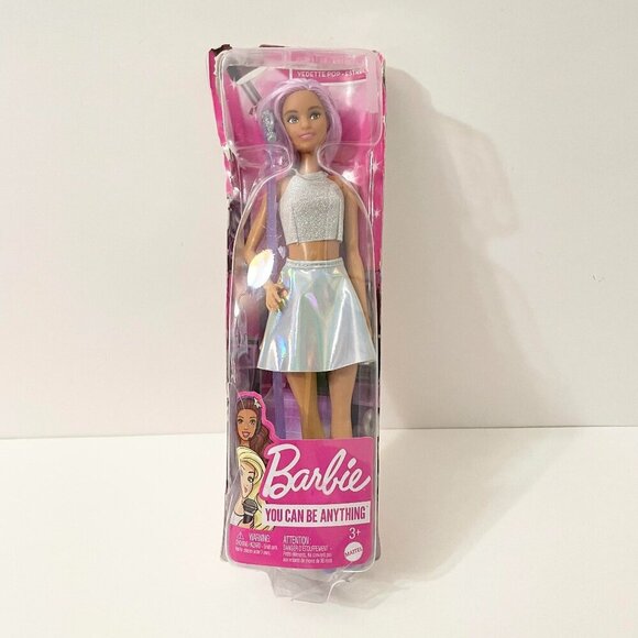 Barbie Careers Pop Star You Can Be Anything Doll Purple Hair Damaged Box - Picture 1 of 13